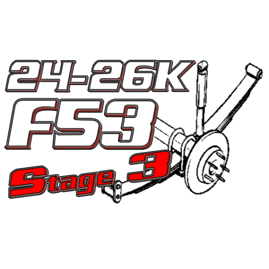 Ford F53 24-26 GVWR Suspension Package Stage 3