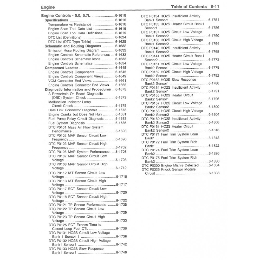 1998 Chevrolet P Series 5.7L V8 Engine Controls Service Manual Download ...