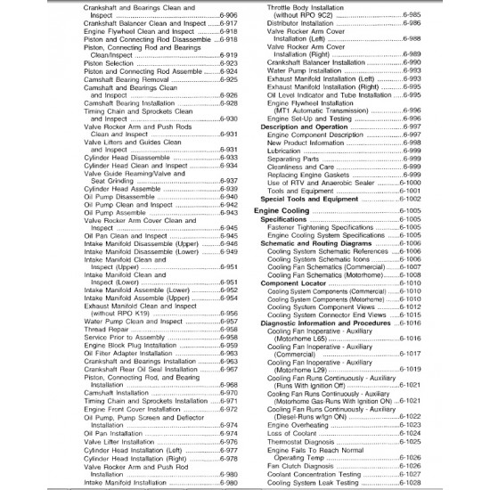 1999-2003 Workhorse Engines Service Manual Download 1999-2003 Workhorse Engines Service Manual Download