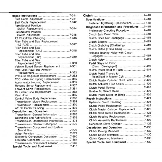 1999-2003 Workhorse Transmission Service Manual Download 1999-2003 Workhorse Transmission Service Manual Download