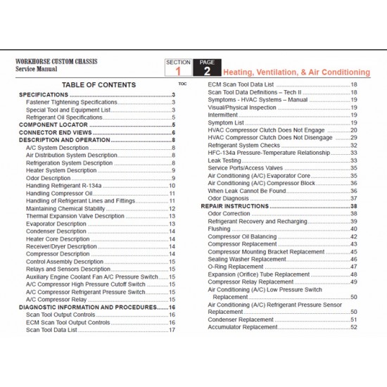 2005-2007 Workhorse LF72 HVAC Service Manual Download 2005-2007 Workhorse LF72 HVAC Service Manual Download