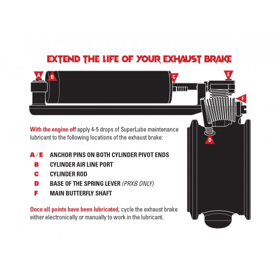 PacBrake C40109 PRXB Exhaust Brake for Cummins ISC 8.3L – 4" Half Marmon Turbo Flange