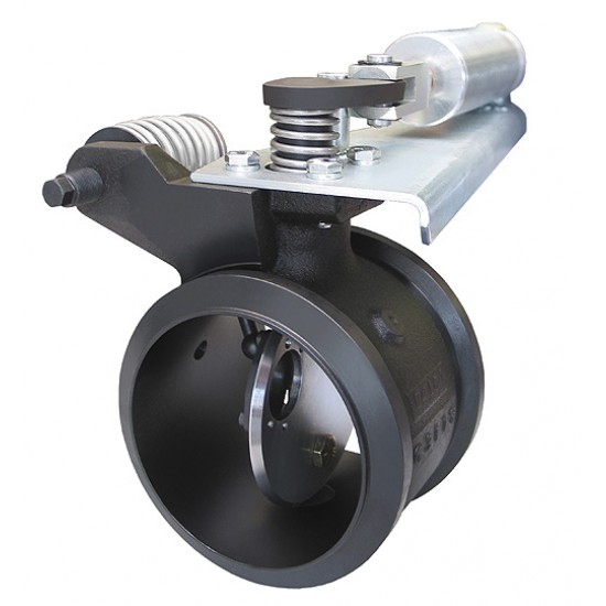 PacBrake C40109 PRXB Exhaust Brake for Cummins ISC 8.3L – 4" Half Marmon Turbo Flange