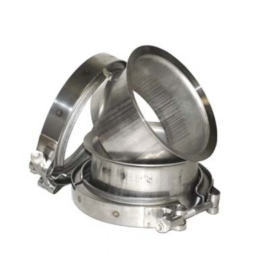 PacBrake C11541 4" Exhaust Brake Mounting Group – Direct Turbo Mount for Cummins C8.3 & ISC