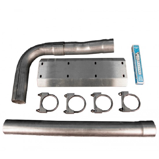 SuperSteer® SS300TP Tail Pipe Relocation Kit for Chevy P30 w/ Single Exhaust (Part Number SS300TP)