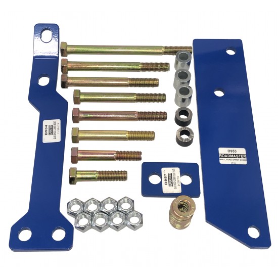 SuperSteer® Front Quad Shock Mounting Kit for 1998-Current Ford F53 20-22K GVWR Class A Motorhome (Part Number SS2022F)