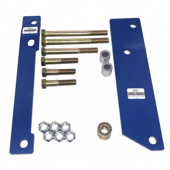 SuperSteer® Front Quad Shock Mounting Kit for 2006-Current Ford F53 24K-26K GVWR Class A Motorhome (Part Number SS2426F)