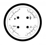 104561S - Round Actia Slave Gauge Instrument Cluster Repair Service