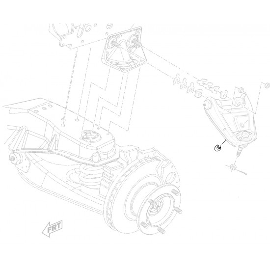 SuperSteer® Upper Control Arm Bumper for Chevrolet & Workhorse P32 (Part Number SS377)