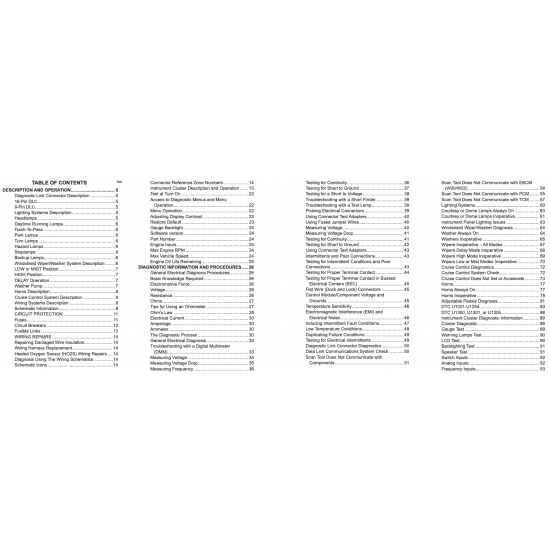 2010-2011 Workhorse W-Series Electronics Service Manual Download 2010-2011 Workhorse W-Series Electronics Service Manual Download