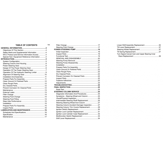 2010-2011 Workhorse W-Series Steering Service Manual Download 2010-2011 Workhorse W-Series Steering Service Manual Download